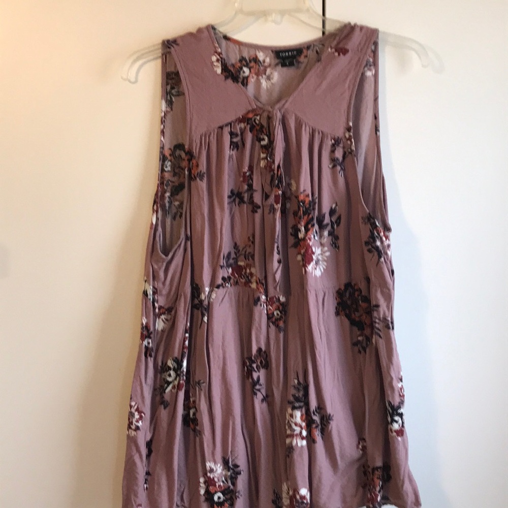 Torrid floral tie blouse SZ 4